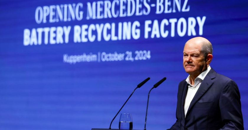 德國總理: 反對對德國有害的關稅，但德國汽車業不應害怕中國的競爭