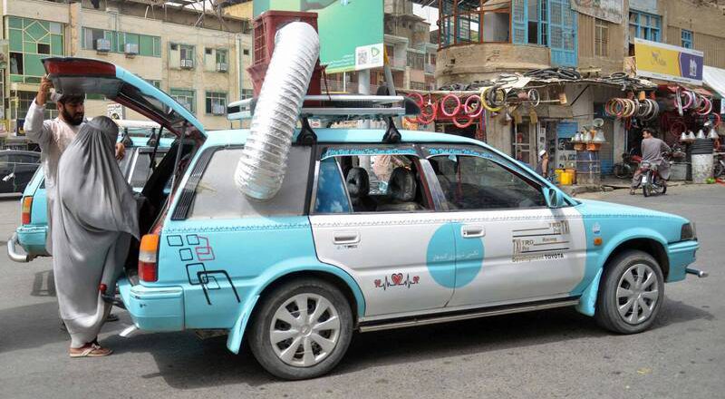 照片曝光！比冷气实用 阿富汗司机手制空气冷却器抵酷暑