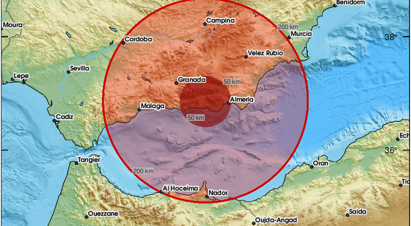 西班牙东南部外海规模5.2地震  未触发海啸警报
